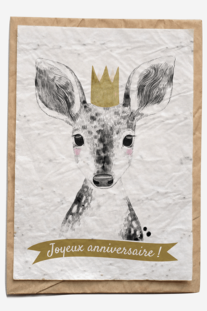 Joyeux Anniversaire Cards Rabbit Ivy Paysagiste