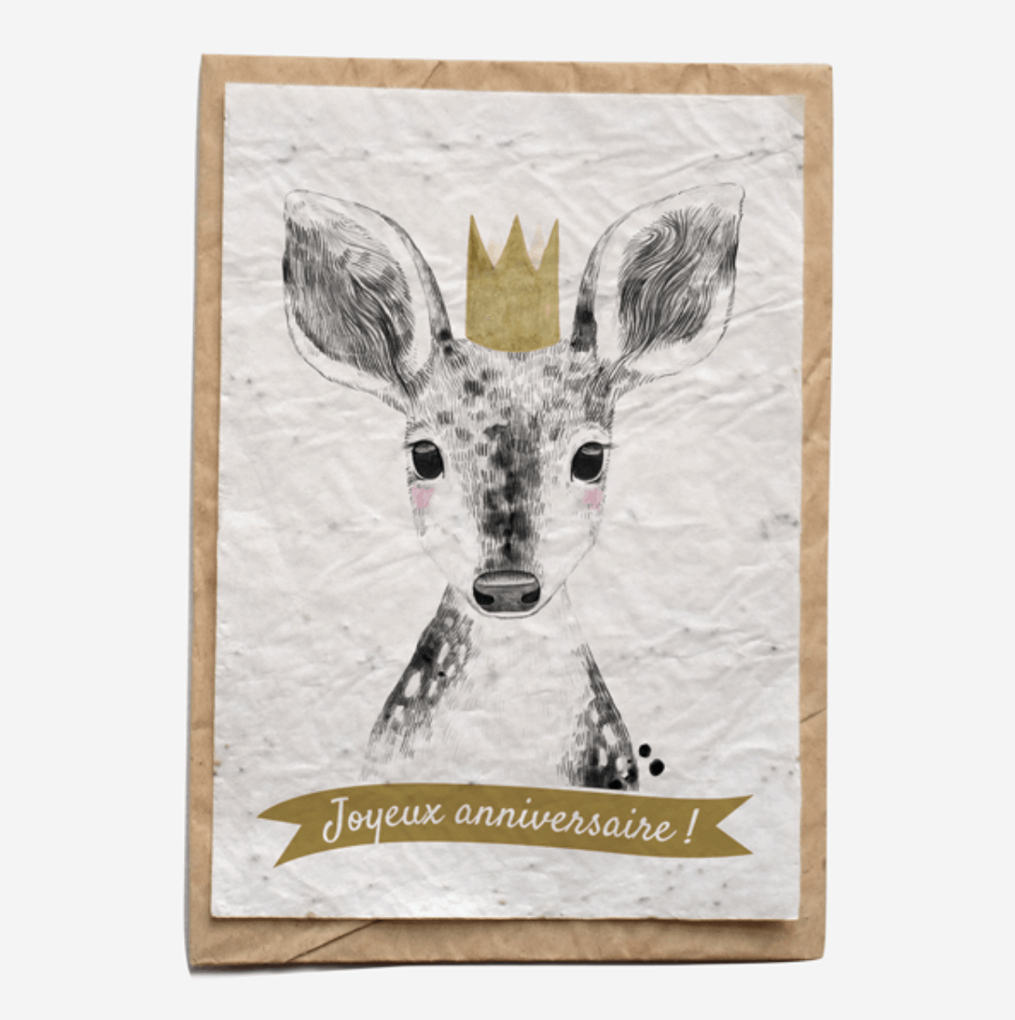 Carte Joyeux Anniversaire Biche Ivy Paysagiste